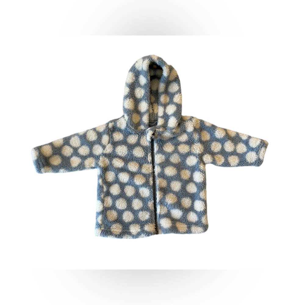 Hanna Andersson Blue Polka Dot Jacket 12-18mo